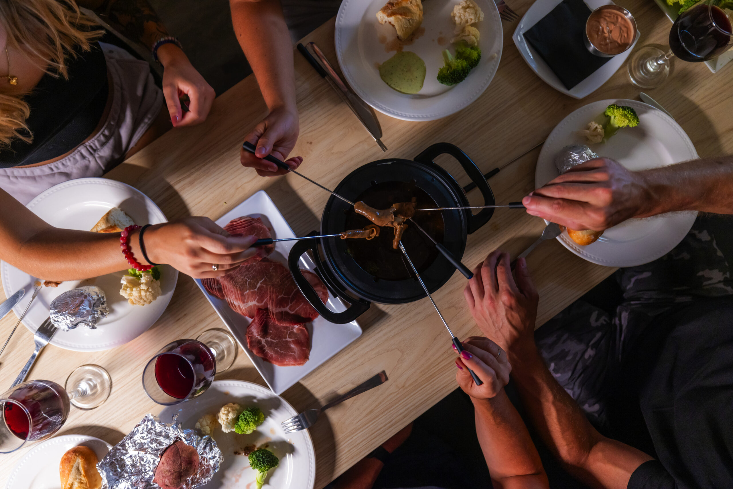 repas fondue chinoise