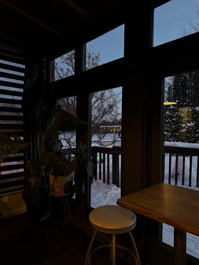 la vue sur le lac
